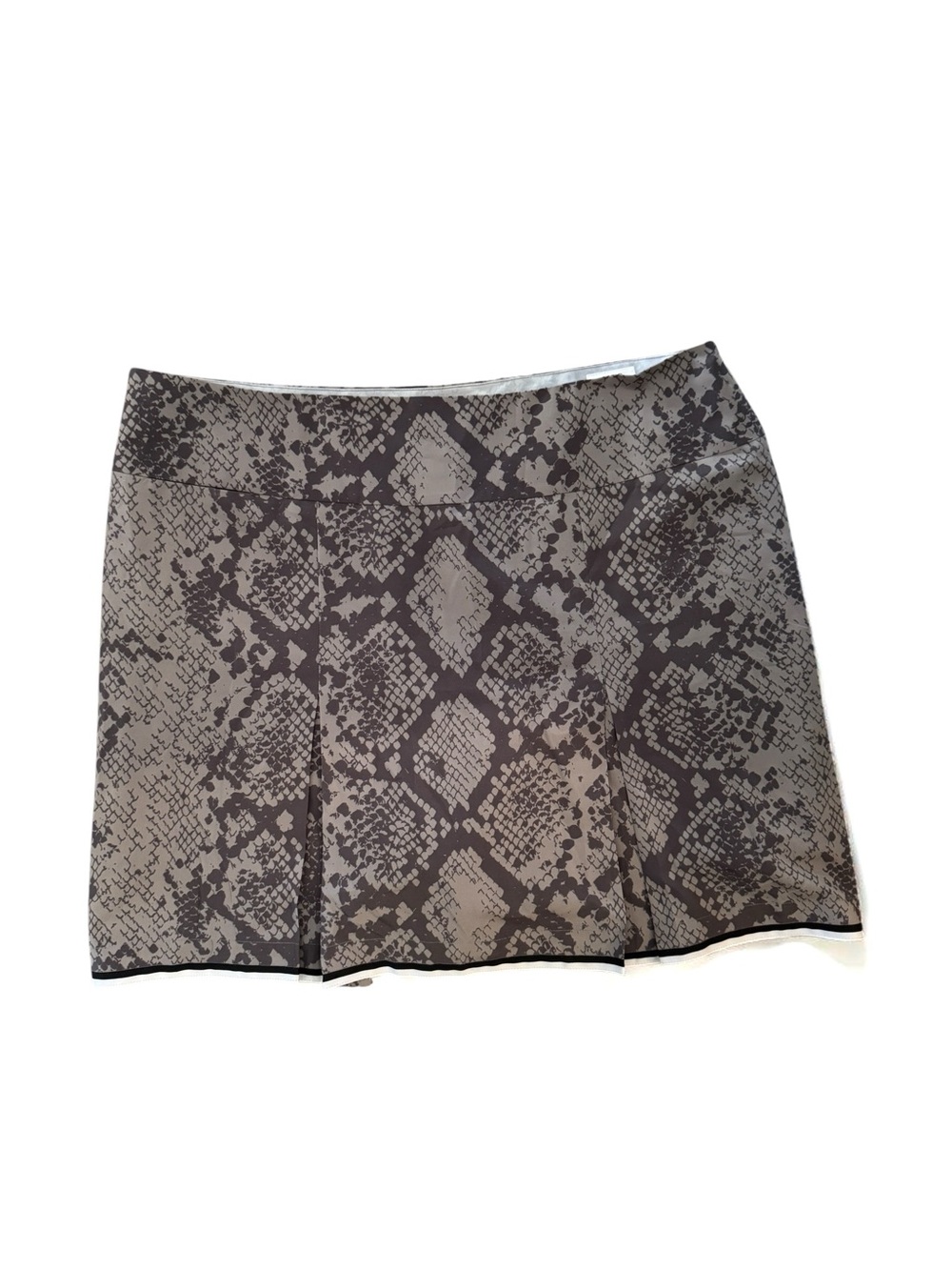 Golftini Grey Snake-Print Golf Skort, Size 14